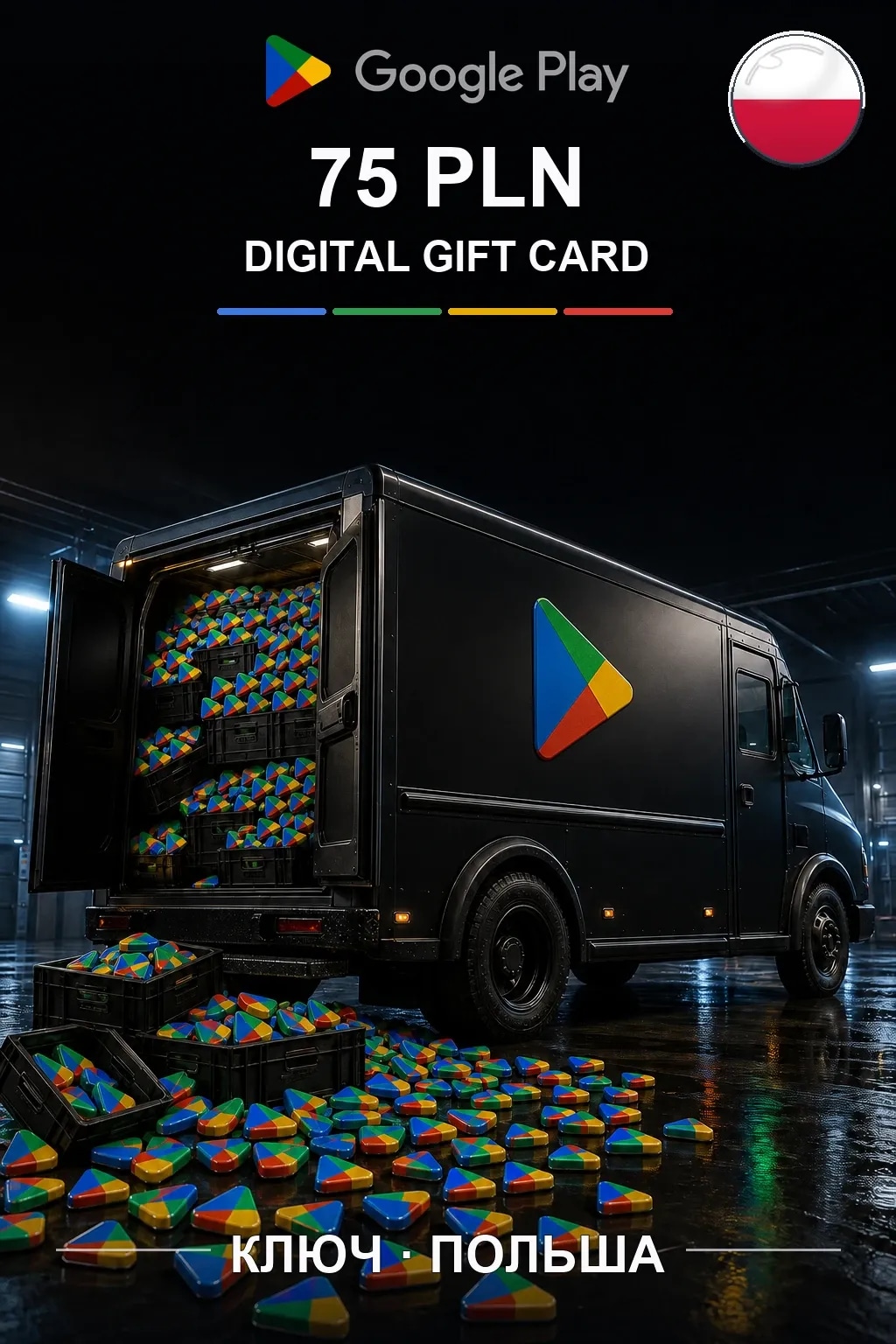 PL 75 PLN - Google Play подарочная карта